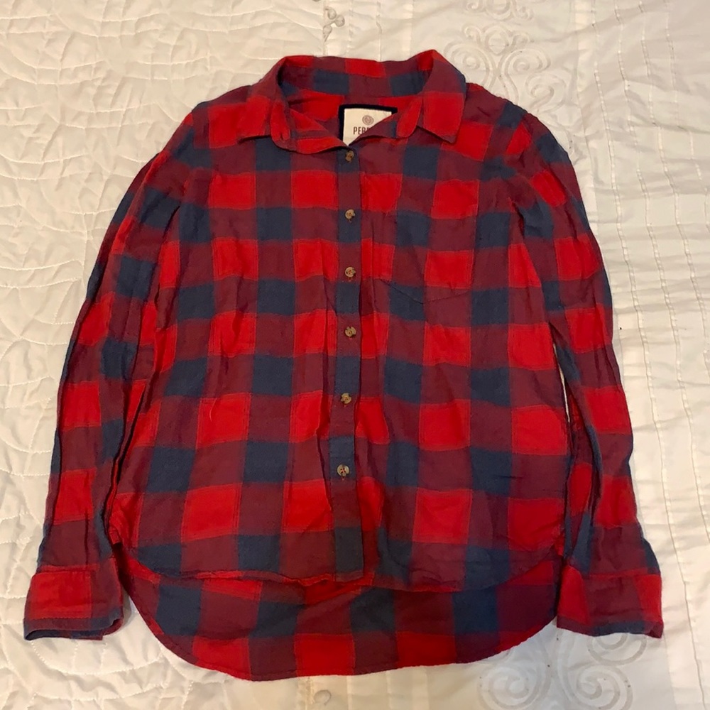 Red and blue checker flannel